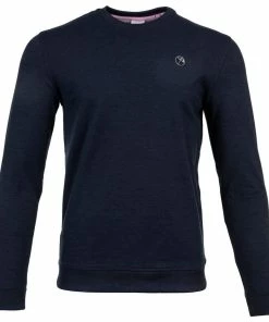 Puma X Arnold Palmer Cloudspun Crewneck Sweater - Navy Blazer/Heather