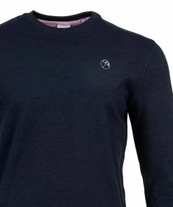 Puma X Arnold Palmer Cloudspun Crewneck Sweater - Navy Blazer/Heather -Second Hand Clubs Sales puma arnold palmer cloudspun crewneck sweater navy blazerheather 4