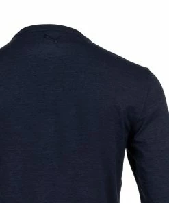 Puma X Arnold Palmer Cloudspun Crewneck Sweater - Navy Blazer/Heather -Second Hand Clubs Sales puma arnold palmer cloudspun crewneck sweater navy blazerheather 5