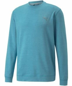 Puma Cloudspun Crewneck Sweater - Dusty Aqua Heather