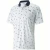 Puma Cloudspun Popsi-Cool Polo Shirt - Bright White/Ski Patrol -Second Hand Clubs Sales puma cloudspun popsi cool polo bright white ski patrol 1