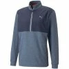 Puma Cloudspun WRMLBL 1/4 Zip Pullover - Navy/Blue -Second Hand Clubs Sales puma cloudspun wrmlbl 14 zip pullover navyblue 1