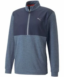 Puma Cloudspun WRMLBL 1/4 Zip Pullover - Navy/Blue
