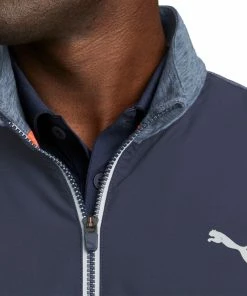 Puma Cloudspun WRMLBL 1/4 Zip Pullover - Navy/Blue 11 Puma Cloudspun WRMLBL 1/4 Zip Pullover - Navy/Blue -Second Hand Clubs Sales puma cloudspun wrmlbl 14 zip pullover navyblue 5