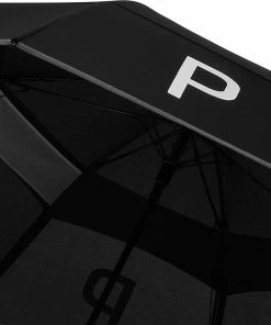 Puma Double Canopy Umbrella - Black/Bright White -Second Hand Clubs Sales puma double canopy umbrella blackbright white 4