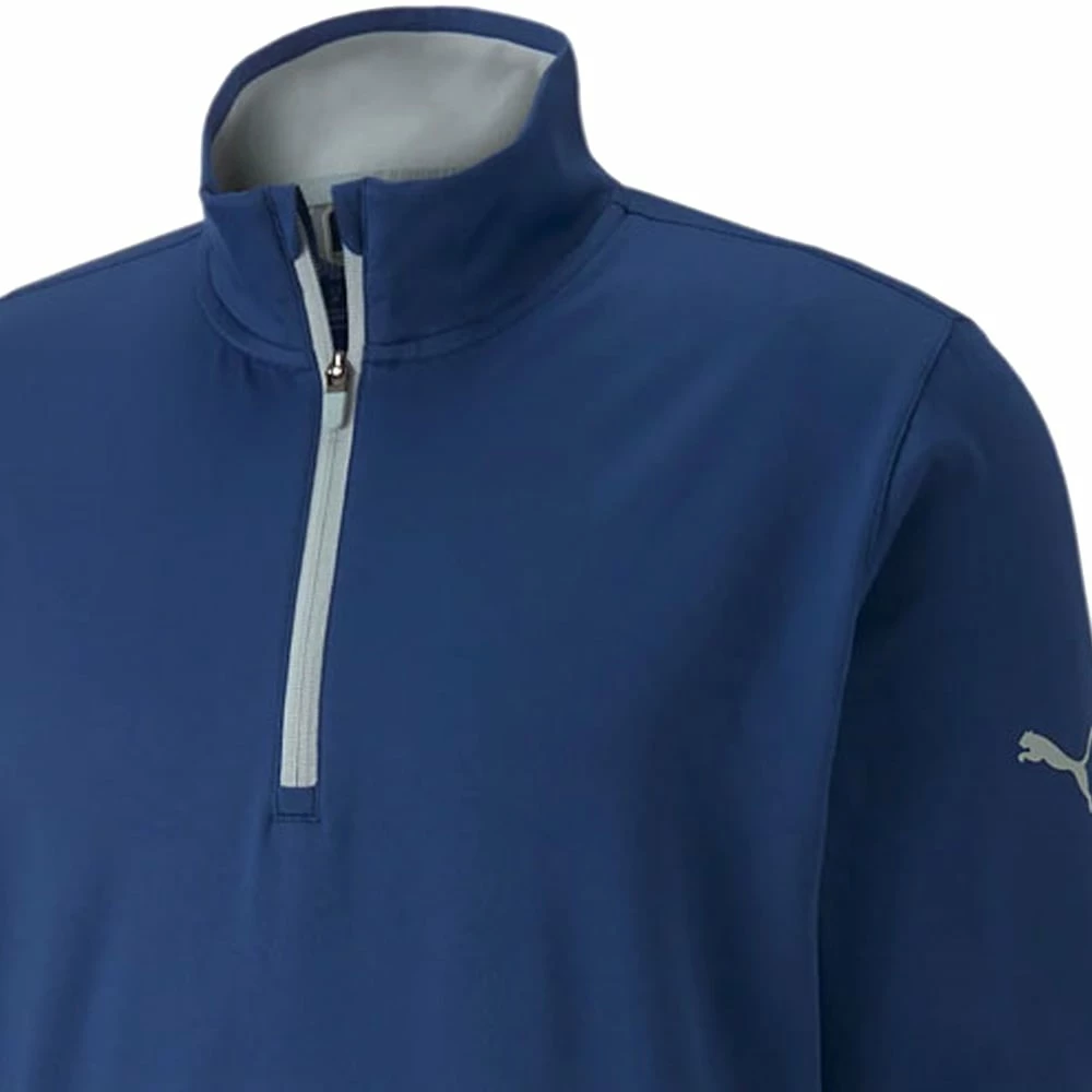 Puma Gamer 1/4 Zip Pullover - Blazing Blue/High Rise 5 Puma Gamer 1/4 Zip Pullover - Blazing Blue/High Rise - Image 3