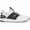 Puma IGNITE Elevate Waterproof Spikeless Shoes - White/Black/Silver -Second Hand Clubs Sales puma ignite elevate spikeless shoes whiteblacksilver 1 1 1