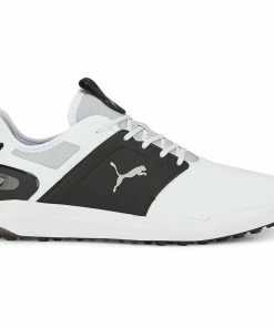 Puma IGNITE Elevate Waterproof Spikeless Shoes - White/Black/Silver