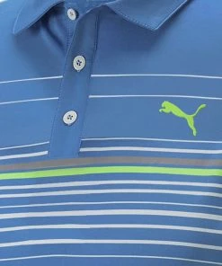 Puma MATTR Canyon Polo Shirt - Bright Cobalt/Greenery -Second Hand Clubs Sales puma mattr canyon polo shirt bright cobaltgreenery 5 1