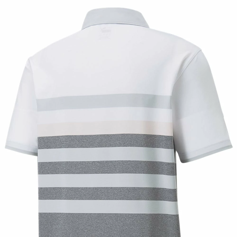 Puma MATTR One Way Polo Shirt - Bright White/Chalk Pink - Image 3