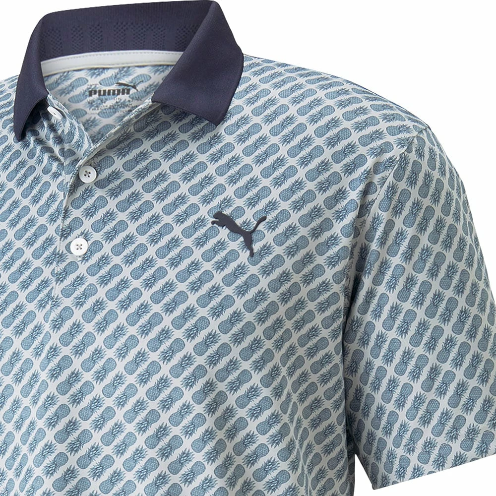 Puma MATTR Pineapple Polo Shirt - Navy/Black 7 Puma MATTR Pineapple Polo Shirt - Navy/Black - Image 5