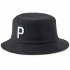 Puma P Bucket Hat - Black -Second Hand Clubs Sales puma p bucket hat black 1