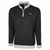 Puma Rotation Stealth 1/4 Zip Pullover - Black