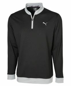 Puma Rotation Stealth 1/4 Zip Pullover - Black