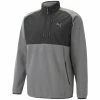 Puma Sherpa 1/4 Zip Pullover - Quiet Shade/Black -Second Hand Clubs Sales puma sherpa 14 zip pullover quiet shadeblack 1