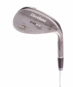 Cleveland CG15 Black Pearl Steel Men's Right Hand Gap Wedge 52 Degree 10 Bounce Wedge Flex - Dynamic Gold Wedge -Second Hand Clubs Sales sh ek00662a 1