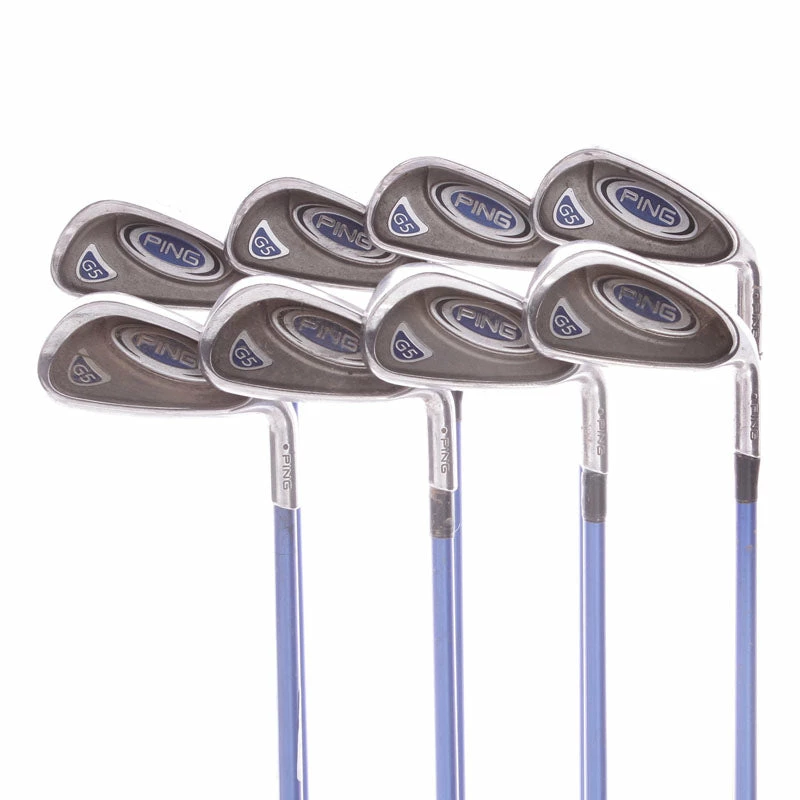 Ping G5 Graphite Irons 3-PW Stiff - Grafalloy Prolaunch BLUE 3 Ping G5 Graphite Irons 3-PW Stiff - Grafalloy Prolaunch BLUE