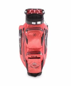 Golf Clearance Online Ping Second Hand Monsoon Cart Bag - Black/Red -Second Hand Clubs Sales sh hc15482d