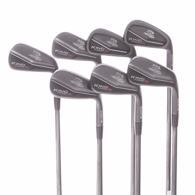 Cobra King Forged Combo Black CB-MB Steel Men's Right Hand Irons 4-PW Stiff - KBS $ Taper 120 3 Cobra King Forged Combo Black CB-MB Steel Men's Right Hand Irons 4-PW Stiff - KBS $ Taper 120
