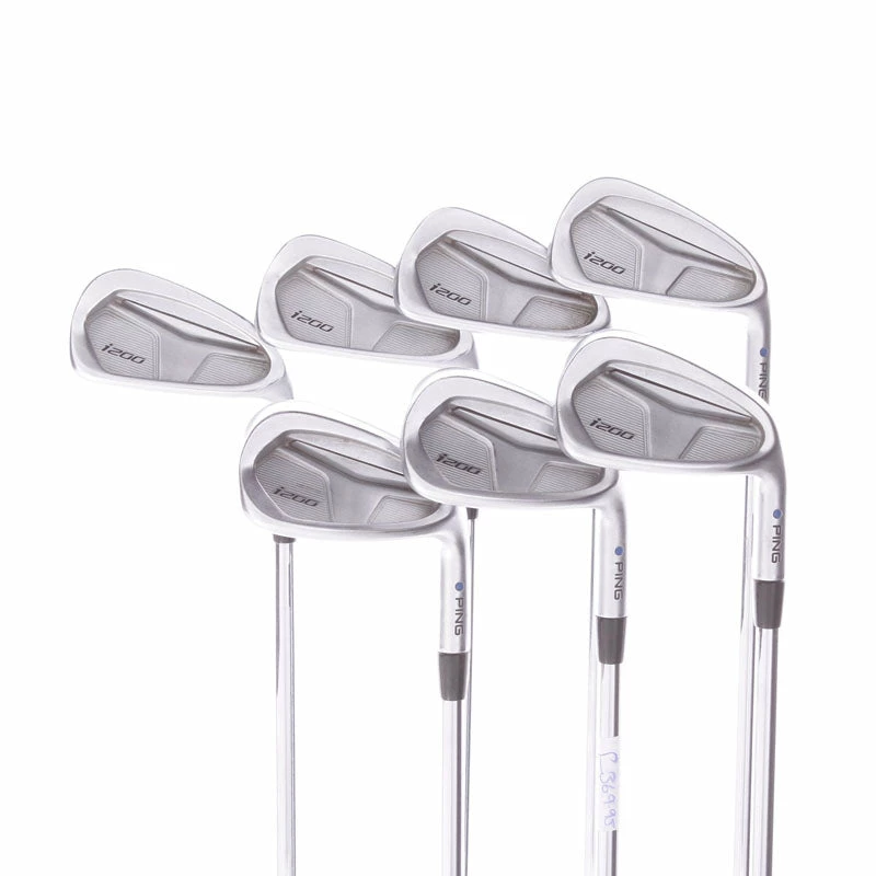 Ping I200 Steel Men's Right Hand Irons 4-PW Blue Dot Regular - Ping AWT 2.0 3 Ping I200 Steel Men's Right Hand Irons 4-PW Blue Dot Regular - Ping AWT 2.0