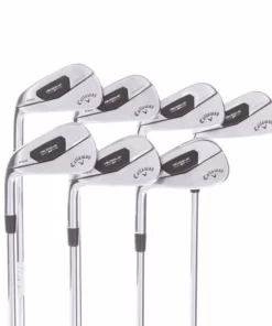 Callaway Rogue ST Pro Steel Men's Left Hand Irons 4-PW Stiff - Project X Rifle Tour Flighted 6.0