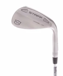 Wilson Staff Model HT Brushed Steel Steel Men's Right Sand Wedge 56 Degree 10 Bounce Stiff - Dynamic Gold 120 S300