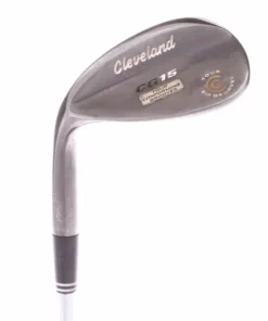 Cleveland CG15 Black Pearl Steel Men's Left Hand Gap Wedge 54 Degree 14 Bounce Wedge - Cleveland Traction