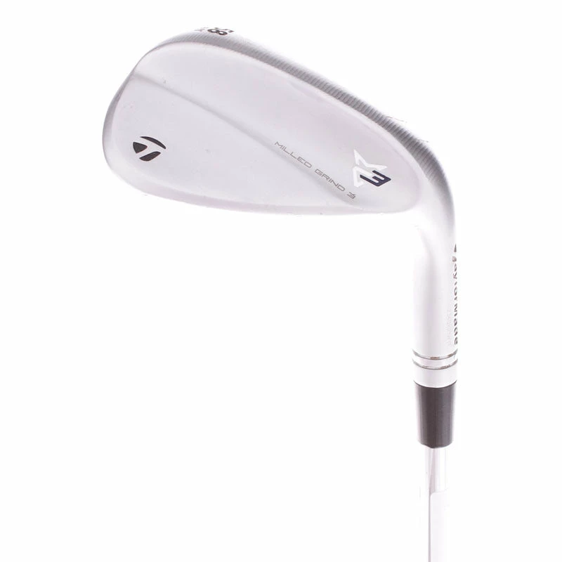 TaylorMade Milled Grind 3 Satin Chrome SB Steel Men's Right Hand Lob Wedge 58 Degree 11 Bounce Stiff - Dynamic Gold 3 TaylorMade Milled Grind 3 Satin Chrome SB Steel Men's Right Hand Lob Wedge 58 Degree 11 Bounce Stiff - Dynamic Gold