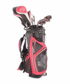 Golphin GFK 9-10 11 Piece Set Graphite Junior Left Hand Driver,5 Wood,5 Hybrid 5-SW Putter Plus Stand Bag Junior - Golphin