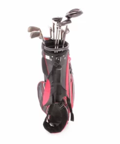 Golphin GFK 9-10 11 Piece Set Graphite Junior Left Hand Driver,5 Wood,5 Hybrid 5-SW Putter Plus Stand Bag Junior - Golphin -Second Hand Clubs Sales sh hc22201e