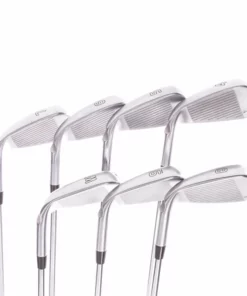 Ping G410 Steel Men's Right Hand Irons 4-PW Green Dot +1" Stiff - Ping AWT -Second Hand Clubs Sales sh hc22311b