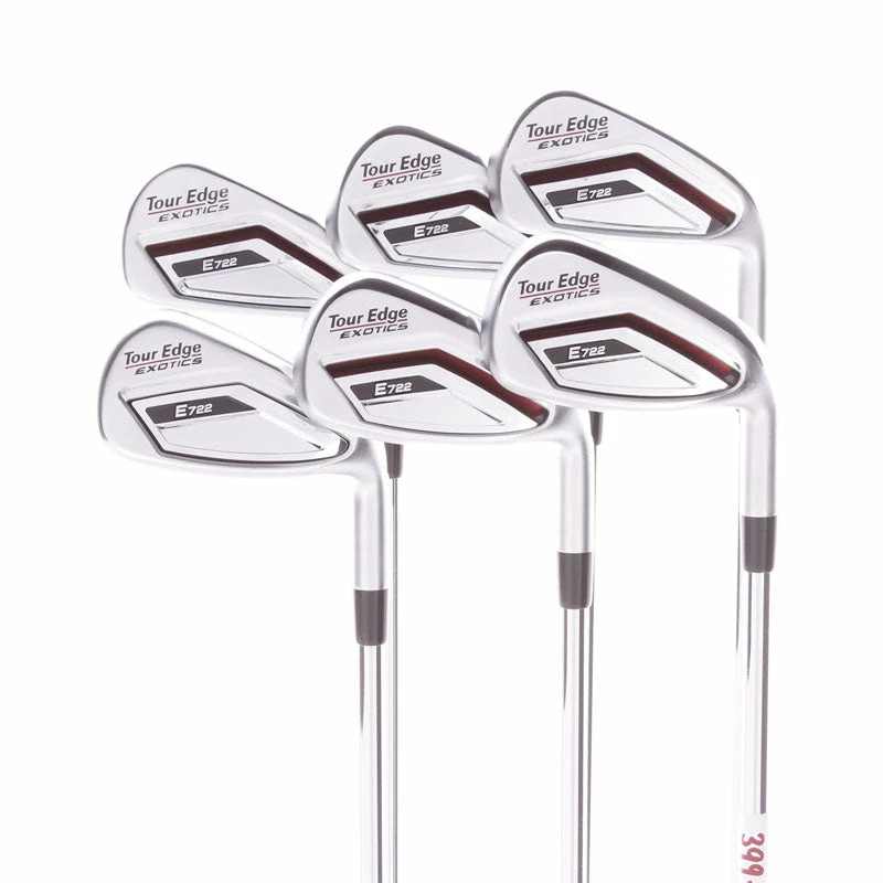 Tour Edge Exotics E722 Vericor Steel Men's Right Hand Irons 5-PW Stiff - XP 85 S300 3 Tour Edge Exotics E722 Vericor Steel Men's Right Hand Irons 5-PW Stiff - XP 85 S300