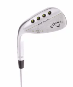 Callaway MD3 Milled W Grind Steel Men's Left Hand Sand Wedge 56 Degree 12 Bounce Wedge - True Temper