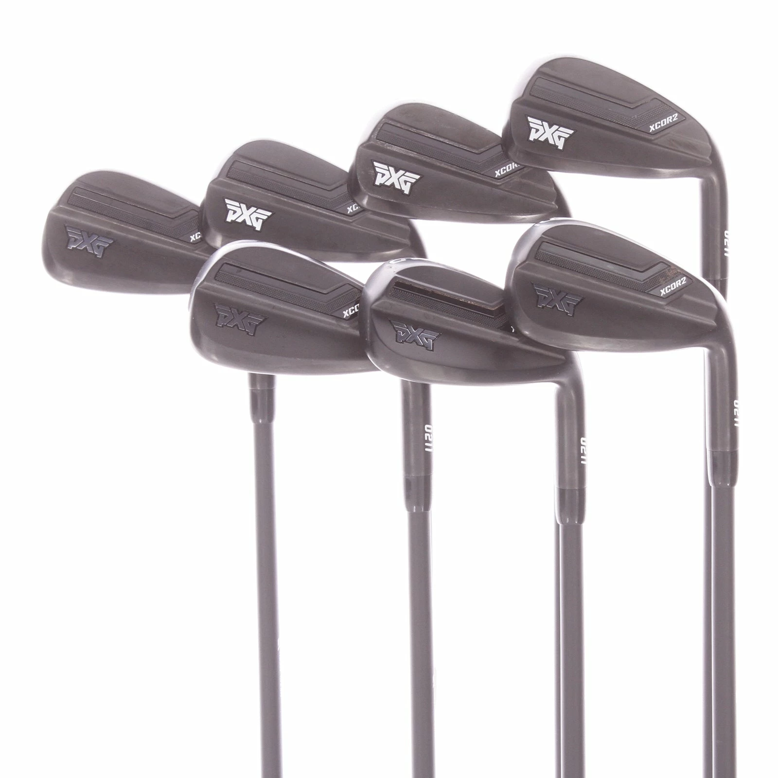 PXG-Parsons Xtreme Golf 0211 XCor 2 Black Graphite Men's Right Hand Irons 5-GW Stiff - Mitsibushi 304ss 80 3 PXG-Parsons Xtreme Golf 0211 XCor 2 Black Graphite Men's Right Hand Irons 5-GW Stiff - Mitsibushi 304ss 80