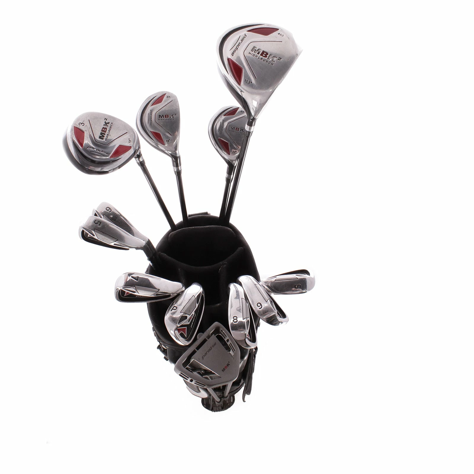 Paradise MBK2 Steel Men's Right Hand Driver,3 Wood,3 & 4 Hybrid,Irons 5-SW,Putter & Bag Uniflex - Rifle Precision/MBK2 5 Paradise MBK2 Steel Men's Right Hand Driver,3 Wood,3 & 4 Hybrid,Irons 5-SW,Putter & Bag Uniflex - Rifle Precision/MBK2 - Image 3
