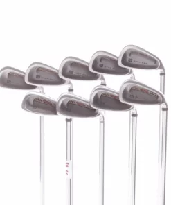 Wilson Staff Deep Red Steel Men's Right Hand Irons 3-SW Uniflex - Deep Red Fatshaft
