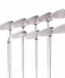 Wilson Staff Deep Red Steel Men's Right Hand Irons 3-SW Uniflex - Deep Red Fatshaft -Second Hand Clubs Sales sh hc23069c