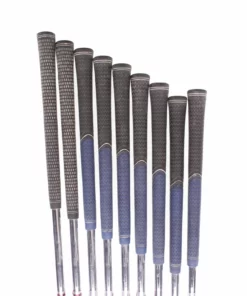 Wilson Staff Deep Red Steel Men's Right Hand Irons 3-SW Uniflex - Deep Red Fatshaft -Second Hand Clubs Sales sh hc23069e