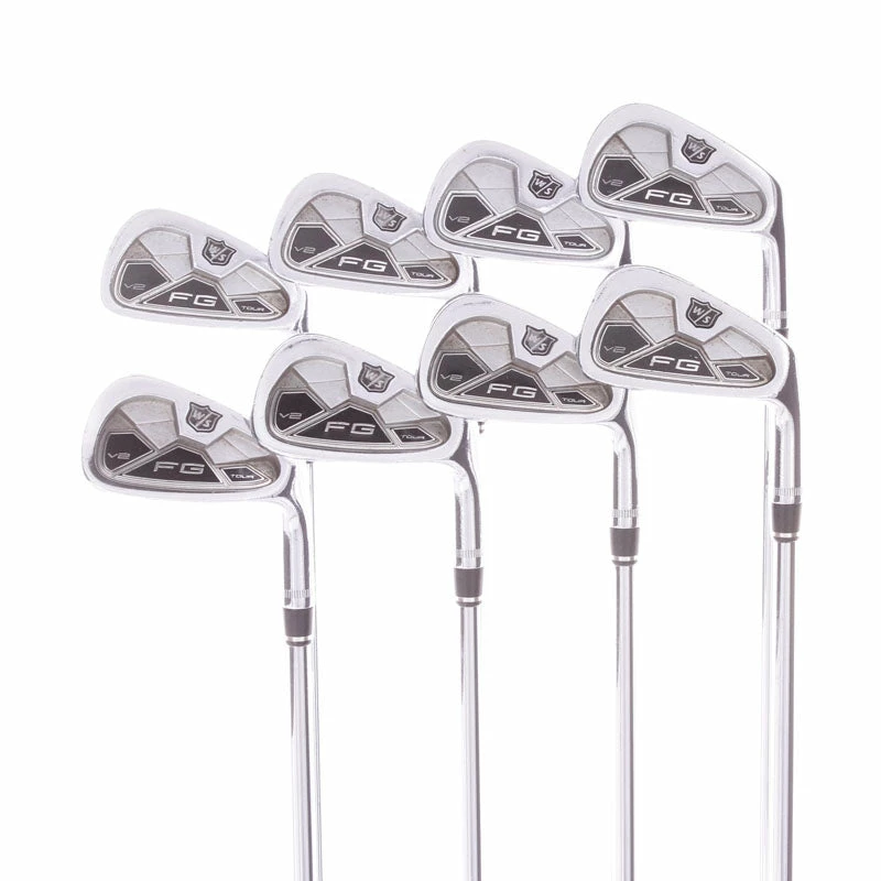 Wilson FG Tour V2 Steel Men's Right Hand 2-9 Iron Stiff - Dynamic Gold S300 3 Wilson FG Tour V2 Steel Men's Right Hand 2-9 Iron Stiff - Dynamic Gold S300
