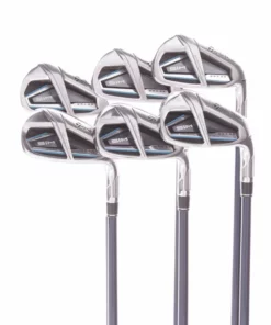 TaylorMade Sim Max OS Graphite Men's Right Hand Irons 6-PW+AW Senior - Fujikura Ventus 5