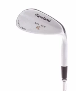 Cleveland 588 RTX Satin Chrome Steel Men's Right Hand Gap Wedge 54 Degree 12 Bounce Wedge - Dynamic Gold