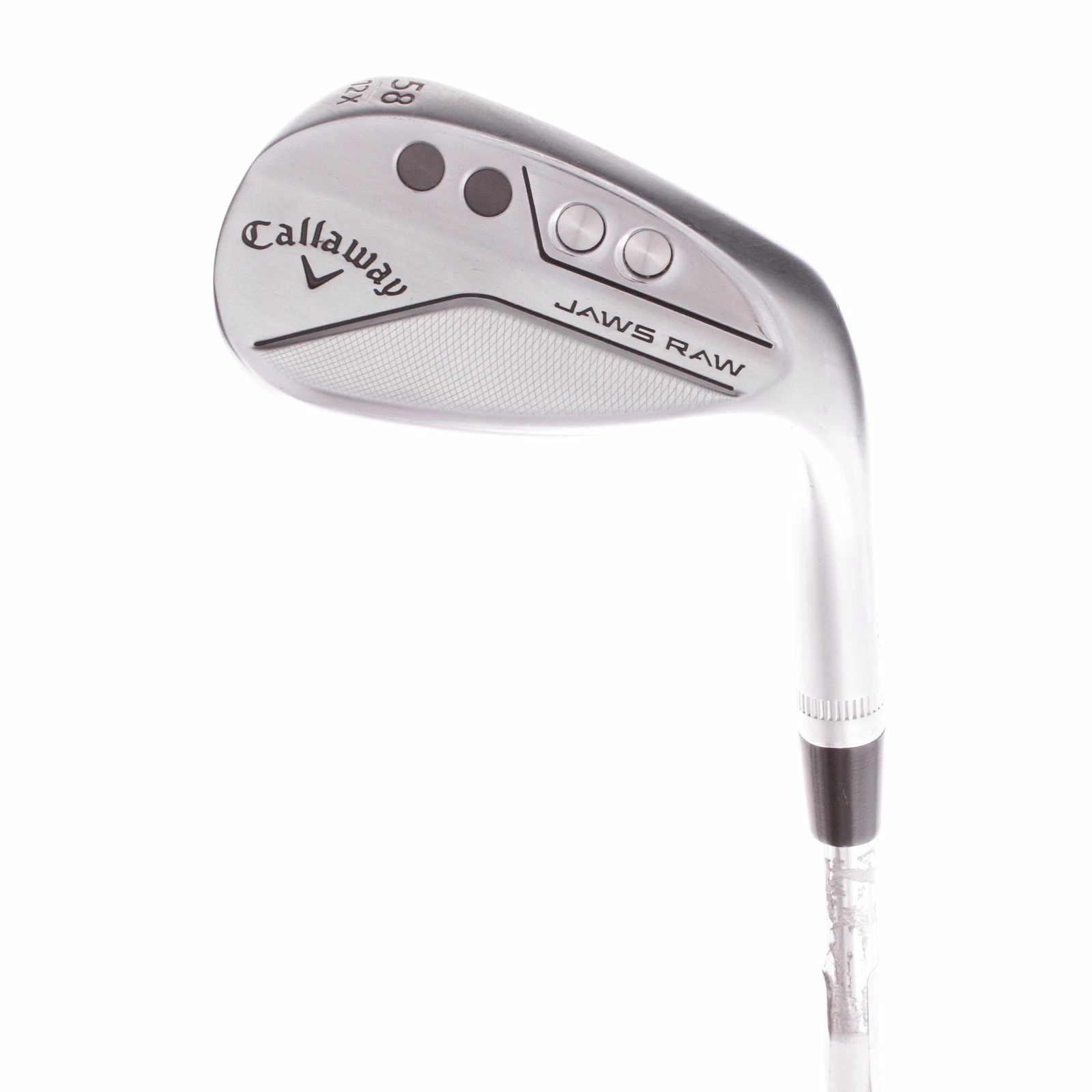 Callaway Jaws Raw X Grind Steel Men's Right Hand Lob Wedge 58 Degree 12 Bounce Wedge - Dynamic Gold Spinner 3 Callaway Jaws Raw X Grind Steel Men's Right Hand Lob Wedge 58 Degree 12 Bounce Wedge - Dynamic Gold Spinner