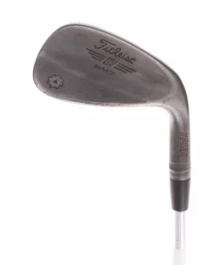 Titleist Vokey SM7 Jet Black F-Grind Steel Mens Right Hand Gap Wedge 52 Degree Stiff - True Temper AMT Red