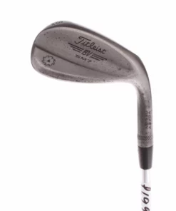 Titleist Vokey SM7 Jet Black M-Grind Steel Mens Right Hand Lob Wedge 58 Degree 8 Bounce Stiff - True Temper AMT Red -Second Hand Clubs Sales sh ir1655a 1