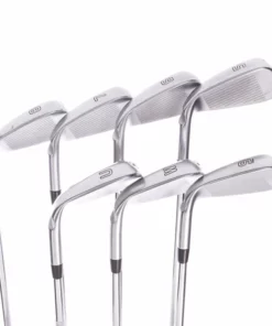 Ping G410 Steel Men's Right Irons 5-PW+UW Green Dot Stiff - Dynamic Gold S300 -Second Hand Clubs Sales sh ir1659b