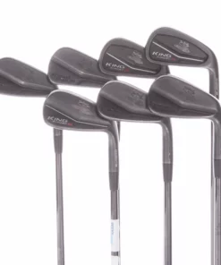 Cobra King Forged Black MB Cb Forged Steel Men's Right Irons 5-PW+GW Stiff - KBS $ Taper 120