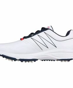 Skechers Go Golf Torque Spiked Waterproof Shoes - White/Navy/Red -Second Hand Clubs Sales skechers go golf torque spiked shoes 4