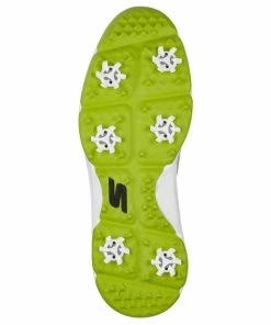 Skechers Go Golf Torque Spiked Waterproof Shoes - Grey/Lime -Second Hand Clubs Sales skechers go golf torque spiked shoes grey lime 2