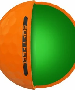 Srixon Soft Feel Golf Balls - Brite Orange - 12 Pack -Second Hand Clubs Sales srixon soft feel golf balls brite orange 3