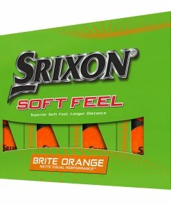 Srixon Soft Feel Golf Balls - Brite Orange - 12 Pack -Second Hand Clubs Sales srixon soft feel golf balls brite orange 4